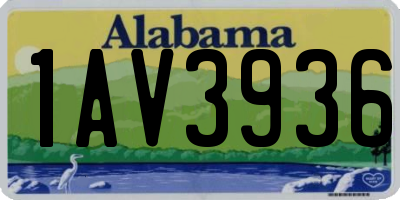 AL license plate 1AV3936