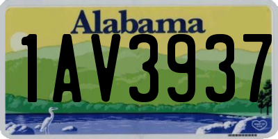 AL license plate 1AV3937