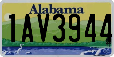 AL license plate 1AV3944