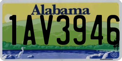 AL license plate 1AV3946