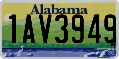 AL license plate 1AV3949