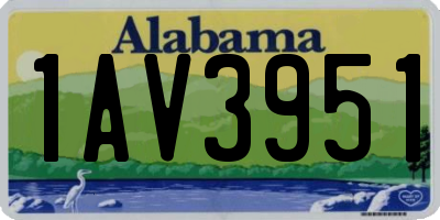 AL license plate 1AV3951