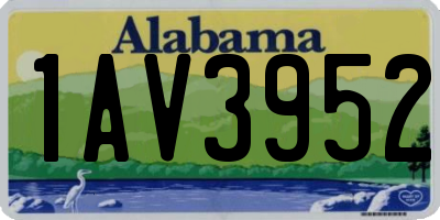 AL license plate 1AV3952