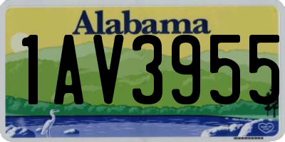 AL license plate 1AV3955