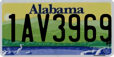 AL license plate 1AV3969