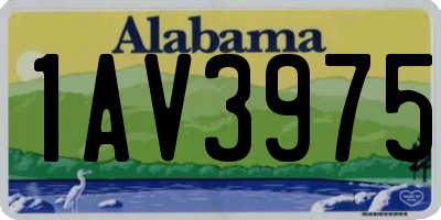AL license plate 1AV3975