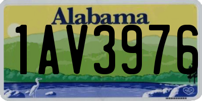 AL license plate 1AV3976