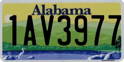 AL license plate 1AV3977