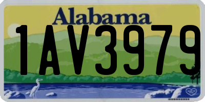 AL license plate 1AV3979