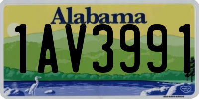 AL license plate 1AV3991