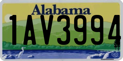AL license plate 1AV3994