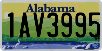 AL license plate 1AV3995