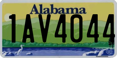 AL license plate 1AV4044