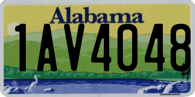 AL license plate 1AV4048
