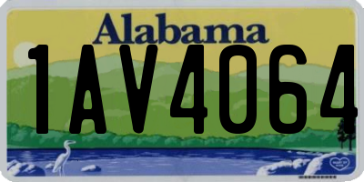 AL license plate 1AV4064