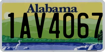 AL license plate 1AV4067