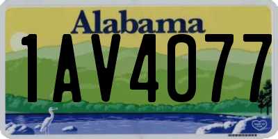 AL license plate 1AV4077