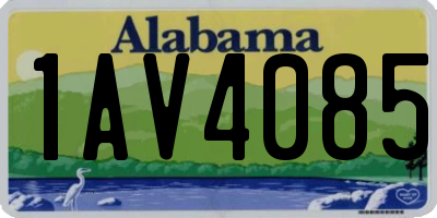 AL license plate 1AV4085