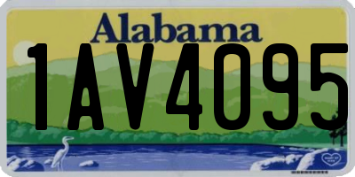 AL license plate 1AV4095