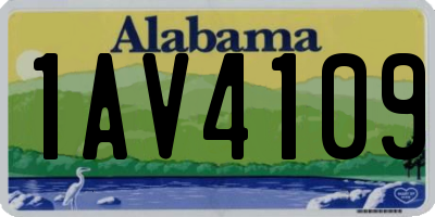 AL license plate 1AV4109