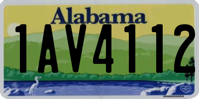 AL license plate 1AV4112