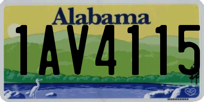 AL license plate 1AV4115
