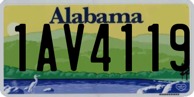 AL license plate 1AV4119