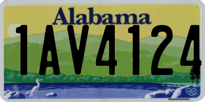 AL license plate 1AV4124