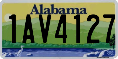 AL license plate 1AV4127