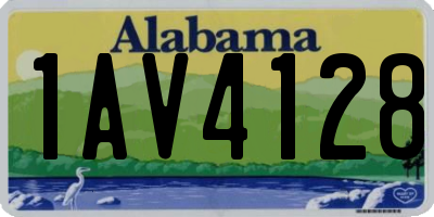 AL license plate 1AV4128