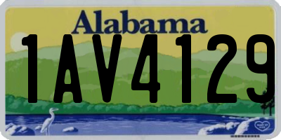 AL license plate 1AV4129