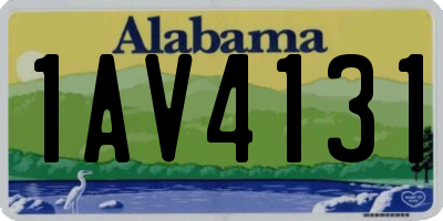 AL license plate 1AV4131