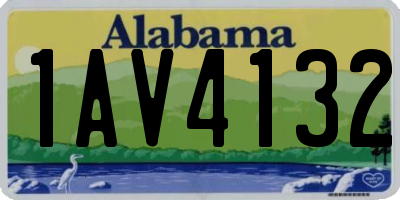 AL license plate 1AV4132
