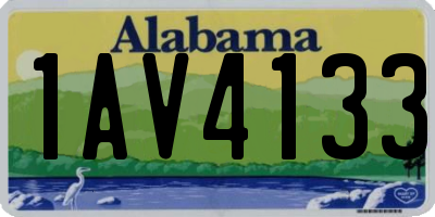 AL license plate 1AV4133