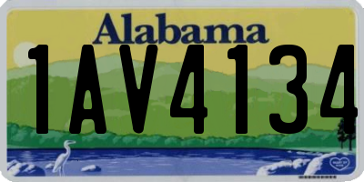 AL license plate 1AV4134