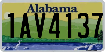 AL license plate 1AV4137