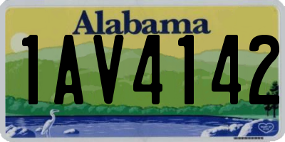 AL license plate 1AV4142