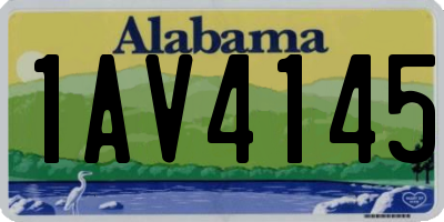 AL license plate 1AV4145