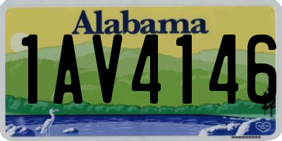 AL license plate 1AV4146