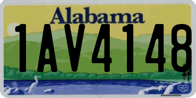 AL license plate 1AV4148