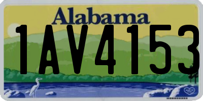 AL license plate 1AV4153