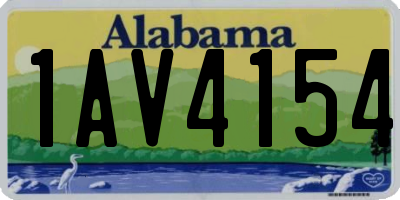 AL license plate 1AV4154