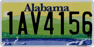 AL license plate 1AV4156