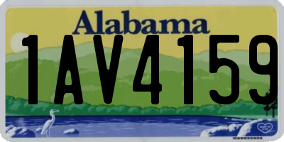 AL license plate 1AV4159