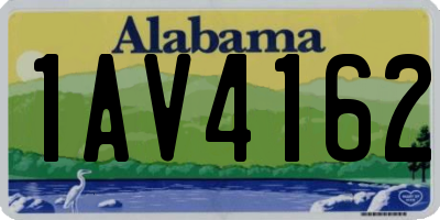 AL license plate 1AV4162