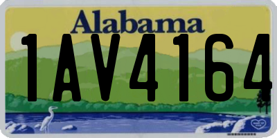 AL license plate 1AV4164