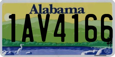 AL license plate 1AV4166