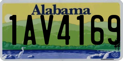 AL license plate 1AV4169