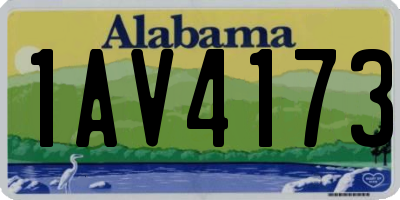 AL license plate 1AV4173
