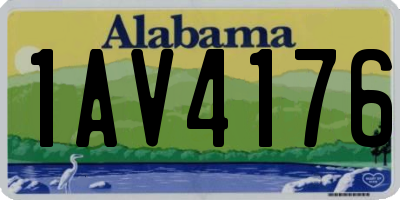 AL license plate 1AV4176